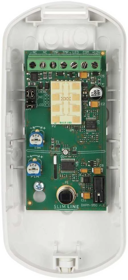 DVIGUBOS TECHNOLOGIJOS DETEKTORIUS: MIKROBANGŲ + PIR SLIM-DUAL SATEL
