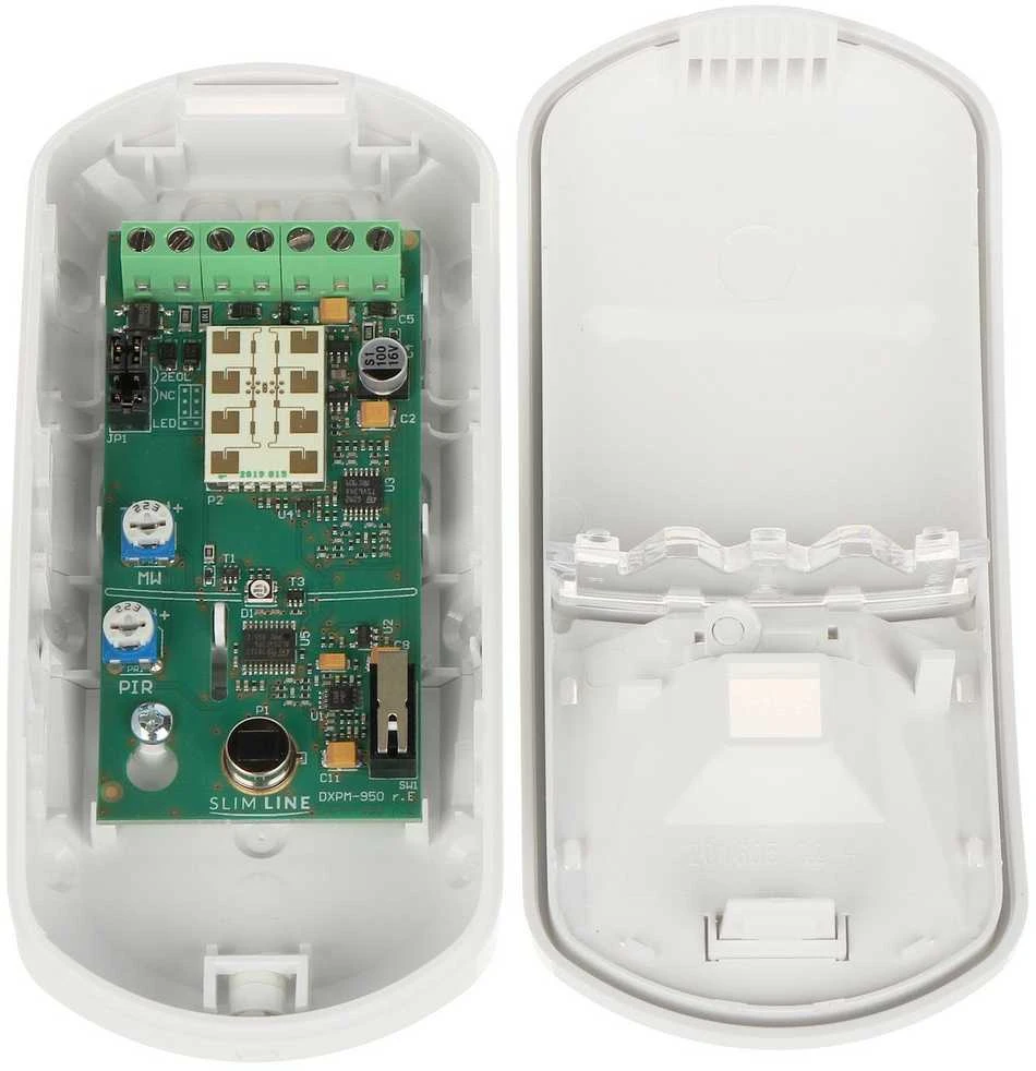DVIGUBOS TECHNOLOGIJOS DETEKTORIUS: MIKROBANGŲ + PIR SLIM-DUAL-PET SATEL