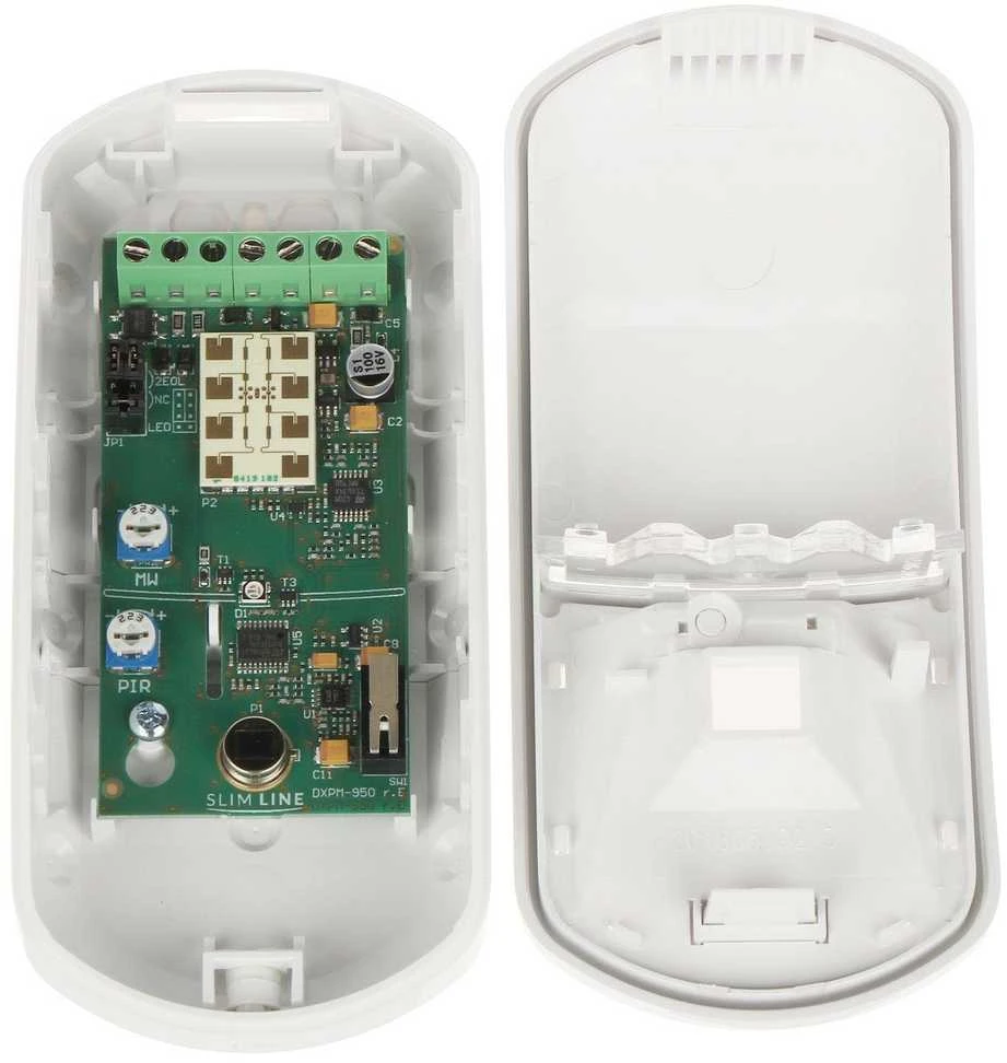 DVIGUBOS TECHNOLOGIJOS DETEKTORIUS: MIKROBANGŲ + PIR SLIM-DUAL SATEL