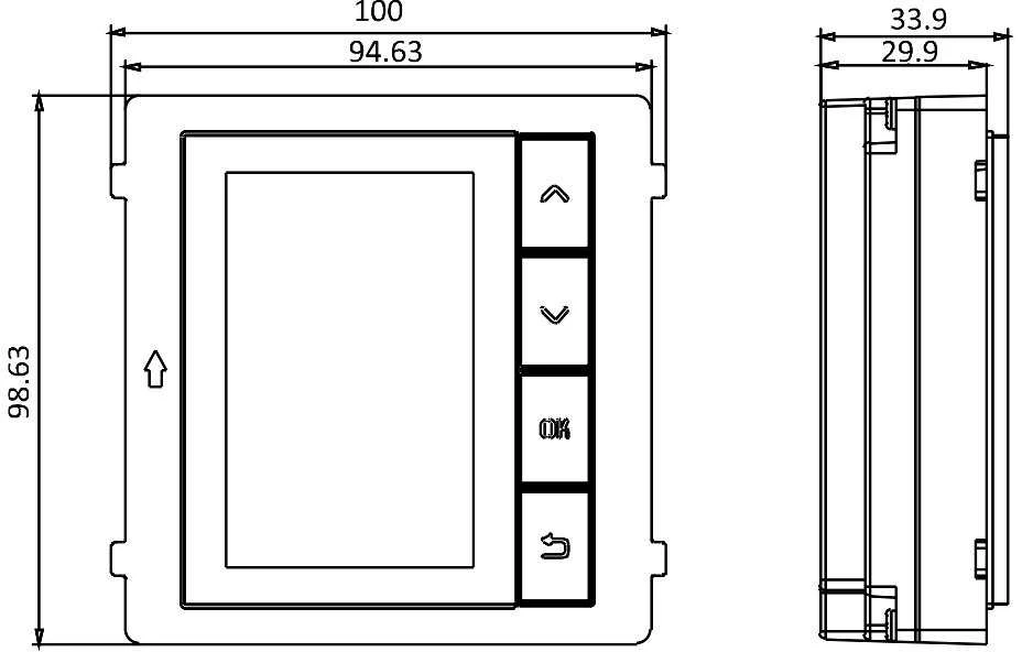 Vaizdo telefonspynės modulis Hikvision DS-KD-DIS