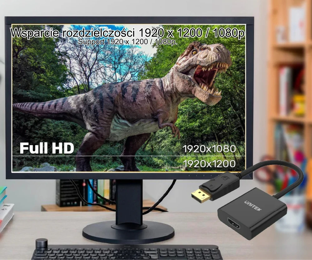 UNITEK Y-5118DA Unitek adapteris DisplayPort prie HDMI, Y-5118DA