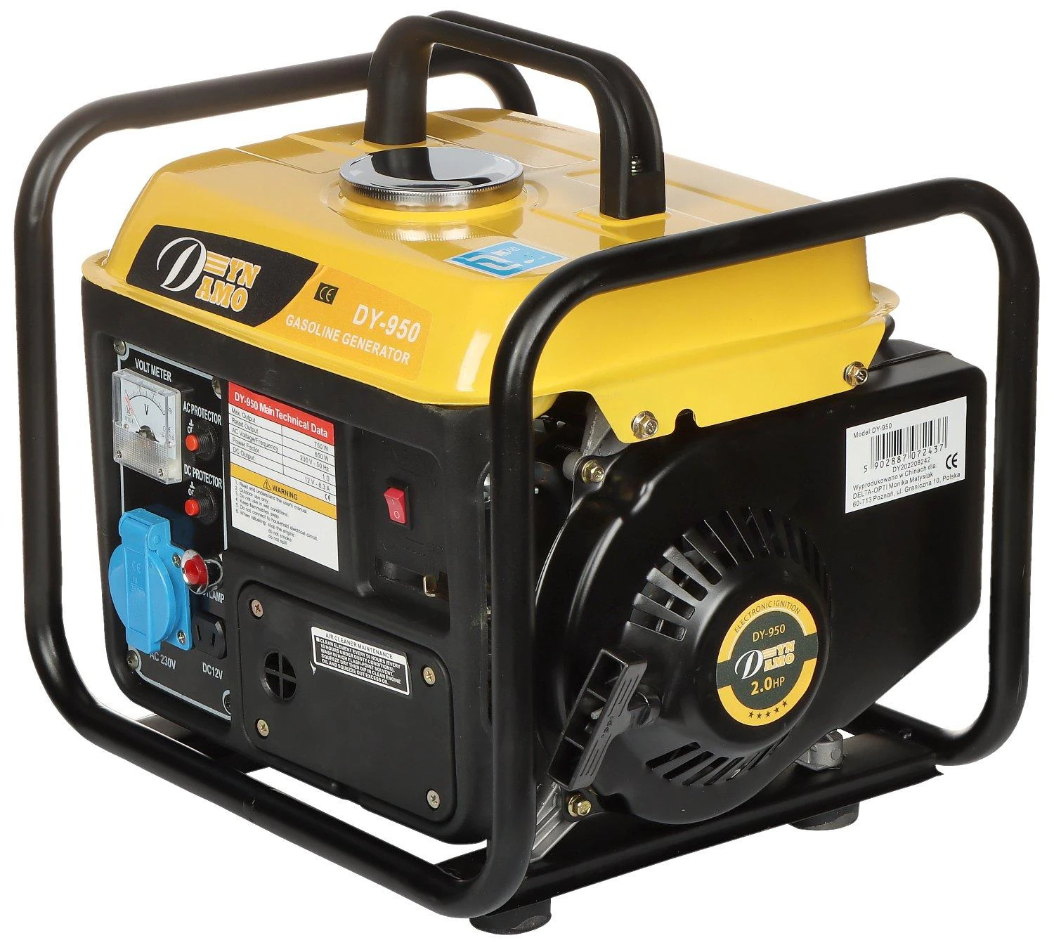 ELEKTROS GENERATORIUS DY-950 650 W Dynamo benzininis