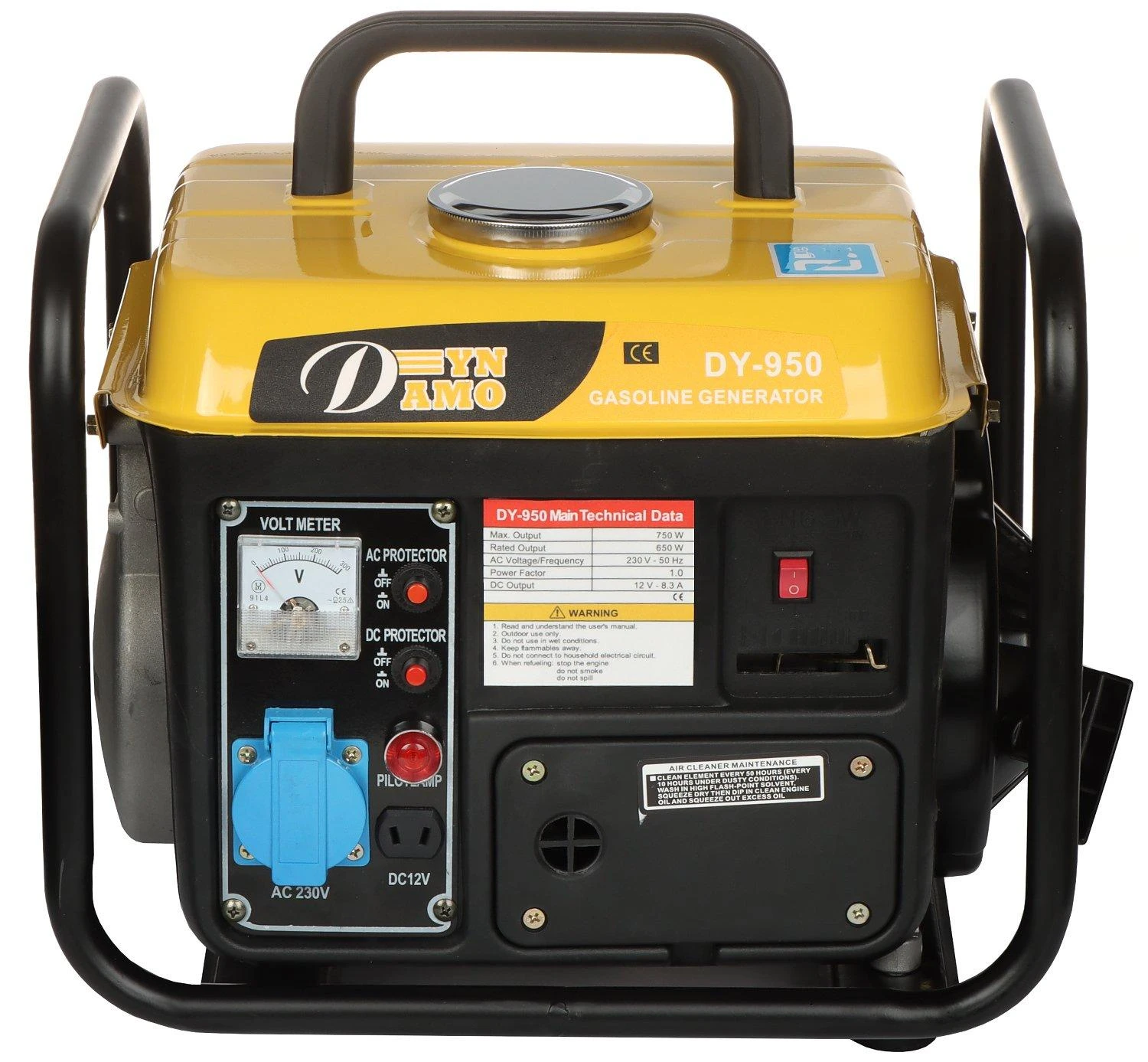 ELEKTROS GENERATORIUS DY-950 650 W Dynamo benzininis