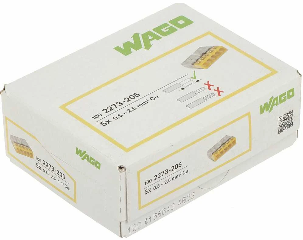 Jungtis 5x0.5-2.5mm geltona WAGO