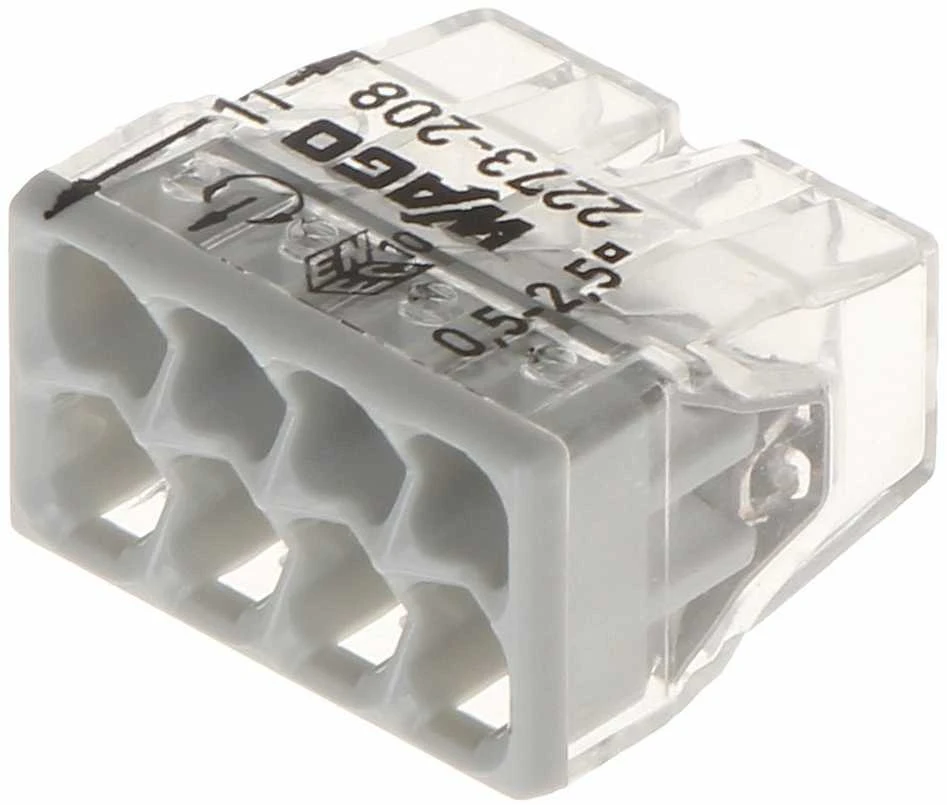 Jungtis 8x0.5-2.5mm balta WAGO