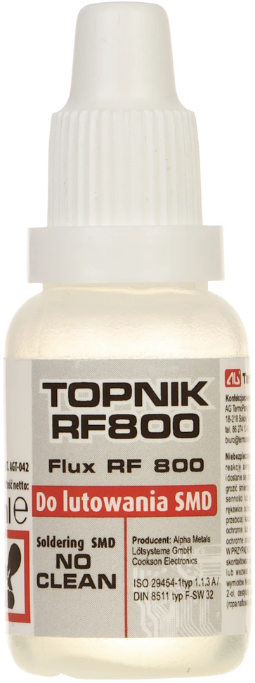 Ag Termopasty Litavimo fliusas RF800 SMD elementams 15ml
