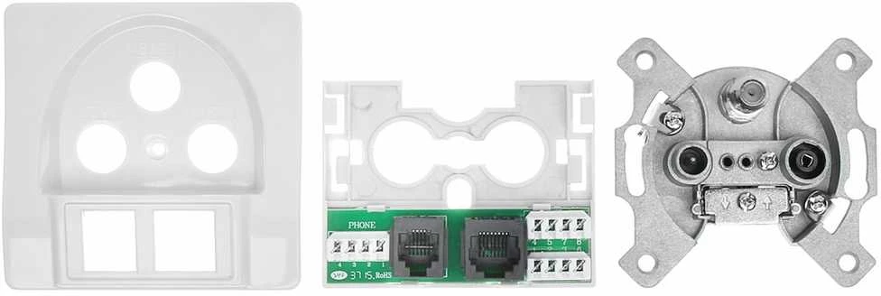 TST GALUTINIS LIZDAS GAR-SAT/2RJ R-TV SAT+RJ45+RJ11
