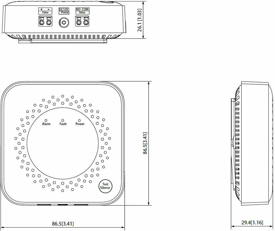 GAMTINIŲ DUJŲ (METANO) DETEKTORIUS HY-GA40A WISUALARM / DAHUA