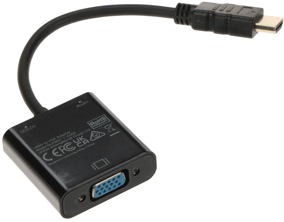 UNITEK Y-6355 Unitek Adapteris mini/mikro HDMI prie VGA + garso, Y-6355