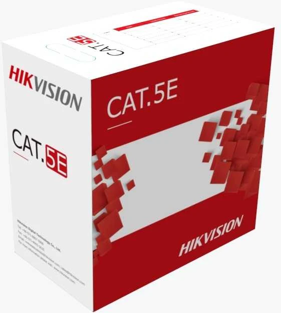 Hikvision Kabelis ryšio Hik-vision UTP 5E LAUKO PE izol. Fca kl. (Gysla-0.50mm, ritė 305m) DS-1LN5EO-UU/E