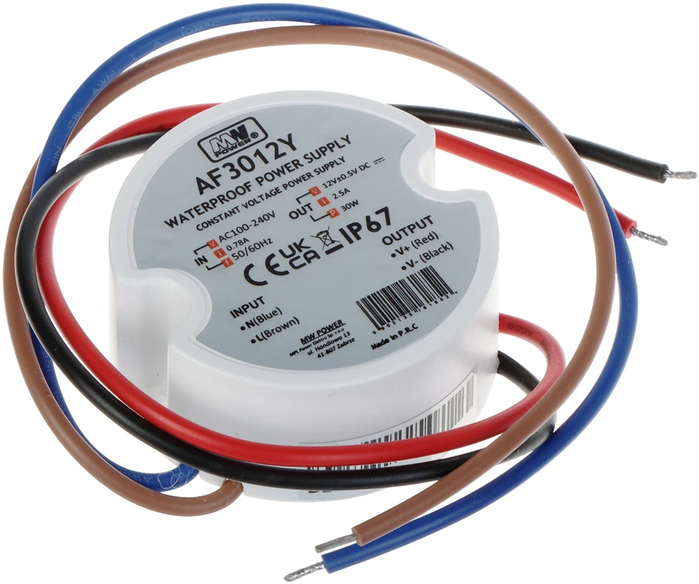 Mpl Power MW Power maitinimo šaltinis 12V 30W IP67 (AF3012Y)
