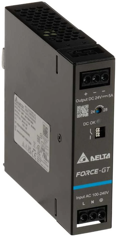 IMPULSINIS MAITINTUVAS DRF-24V120W1GBA FORCE-GT (1 FAZĖ) Delta Electronics