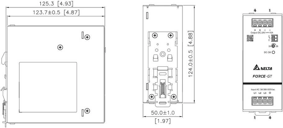 IMPULSINIS MAITINTUVAS DRF-24V240W1GBA FORCE-GT (1 FAZĖ) Delta Electronics