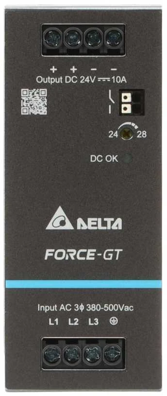 IMPULSINIS MAITINTUVAS DRF-24V240W3GBA FORCE-GT (3 FAZĖS) Delta Electronics