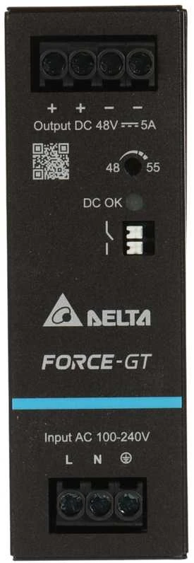 IMPULSINIS MAITINTUVAS DRF-48V240W1GBA FORCE-GT (1 FAZĖ) Delta Electronics