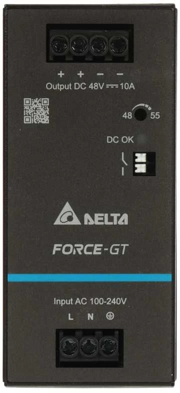 IMPULSINIS MAITINTUVAS DRF-48V480W1GBA FORCE-GT (1 FAZĖ) Delta Electronics