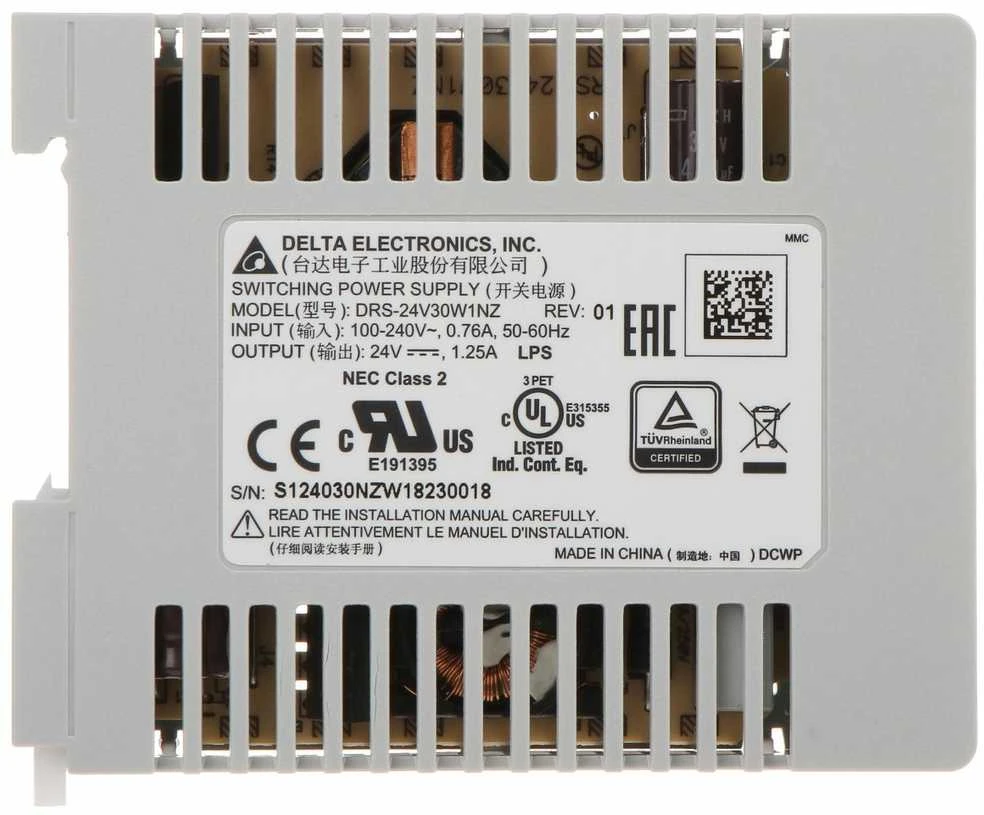 IMPULSINIS MAITINTUVAS DRS-24V30W-1NZ Delta Electronics