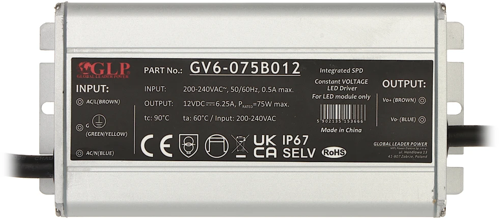 TST IMPULSINIS MAITINTUVAS GV6-12V/6.25A