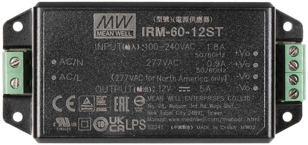 IMPULSINIS MAITINTUVAS IRM-60-12ST MEAN WELL