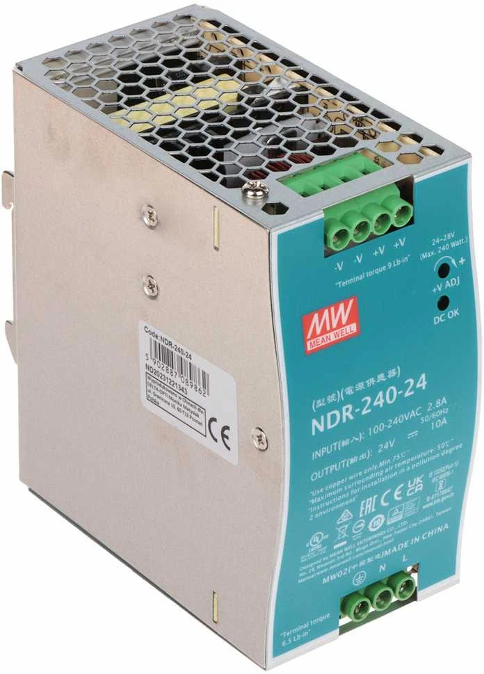 MNW IMPULSINIS MAITINTUVAS NDR-240-24 MEAN WELL
