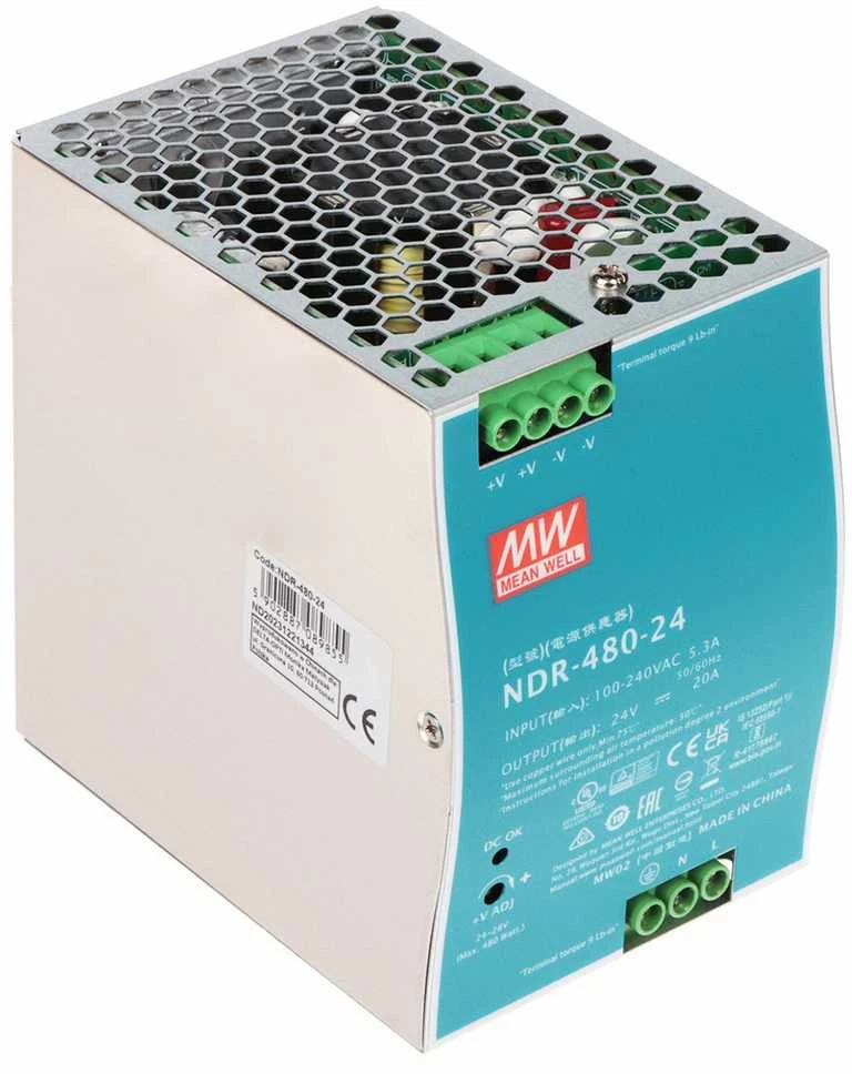 IMPULSINIS MAITINTUVAS NDR-480-24 MEAN WELL