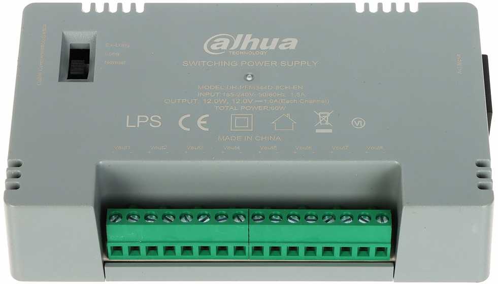 IMPULSINIS MAITINTUVAS PFM344D-8CH-EN DAHUA