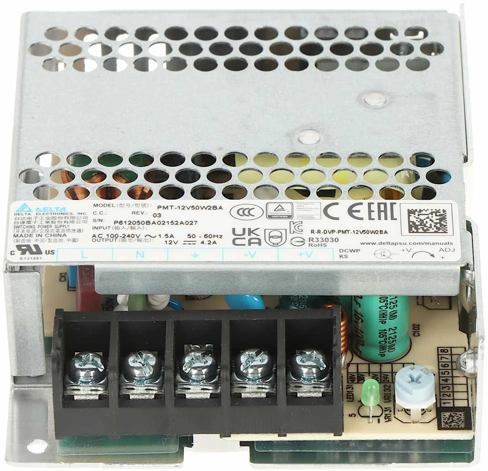 IMPULSINIS MAITINTUVAS PMT-12V50W2BA Delta Electronics