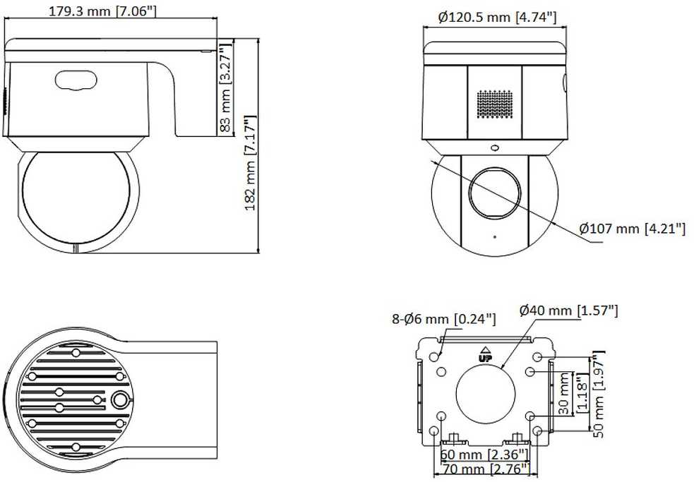 IP GREITASUKĖ LAUKO KAMERA DS-2DE3A404IWG-E 3.7 Mpx 2.8 ... 12 mm Hikvision