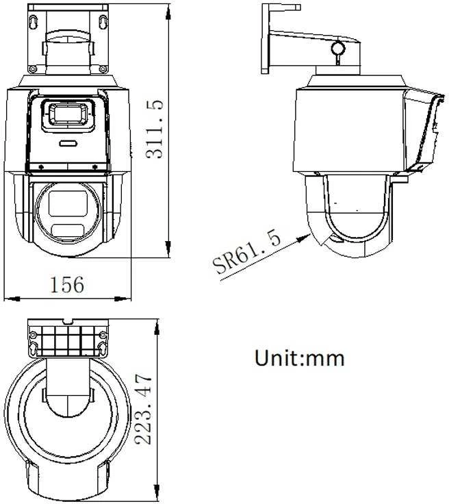 Hikvision mini TandemVu PTZ DS-2SE3C404MWG-E/14 F2.8