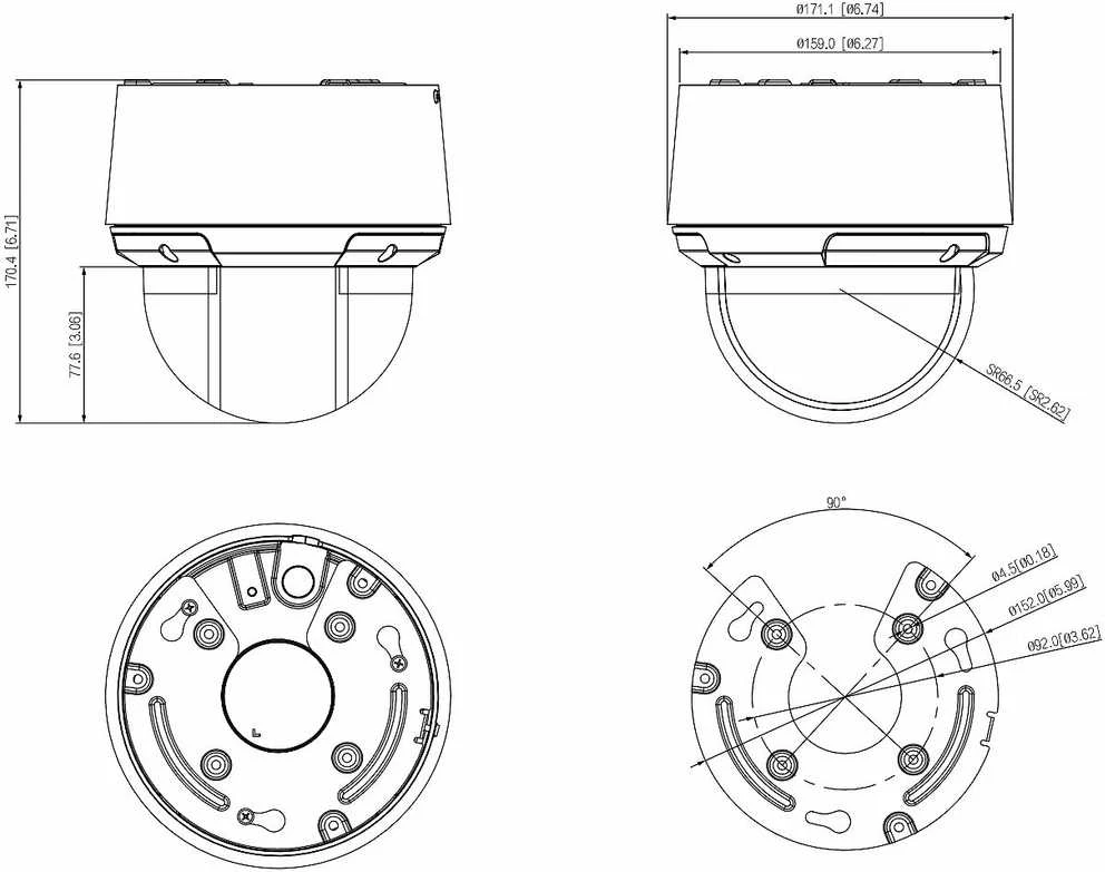 IP GREITASUKĖ LAUKO KAMERA SD4A216DB-HNY WizSense 5 ... 80 mm DAHUA