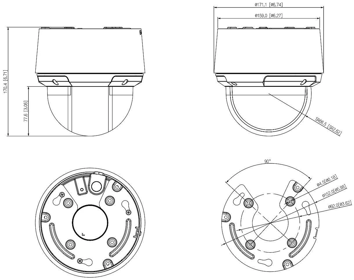 IP GREITASUKĖ LAUKO KAMERA SD4A425DB-HNY WizSense - 3.7 Mpx 5 ... 125 mm DAHUA
