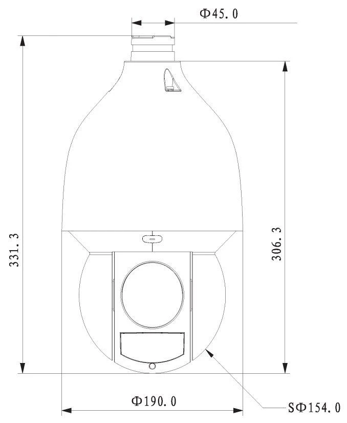 Dahua IP valdoma stebėjimo kamera AI 2MP STARLIGHT. 32x, IR 150m, SMD Plus, H.265, automatinis sekimas