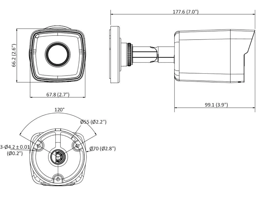 IP KAMERA DS-2CD1053G0-I(2.8MM)(C) – 5 Mpx Hikvision