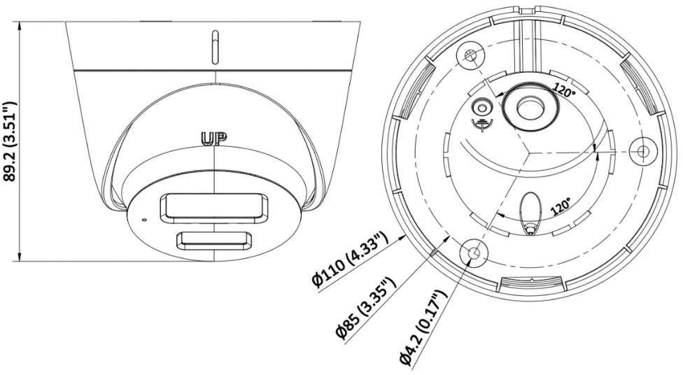 IP KAMERA DS-2CD1343G2-LIU(2.8MM) Smart Hybrid Light – 3.7 Mpx Hikvision