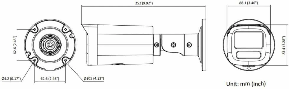 IP KAMEROS DS-2CD1663G2-LIZU(2,8-12MM) ColorVu - 6 Mpx - MOTOZOOM Hikvision