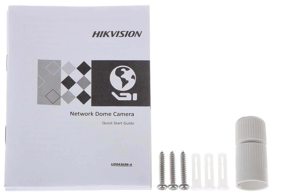 Hikvision | IP kamera | DS-2CD2343G2-I | Kupolas | 4 MP | 2,8 mm | Maitinimas per Ethernet (PoE) | IP67 | H.265, H.265+, H.264, H.264+ | „MicroSD“, maks. 256 GB | Baltas