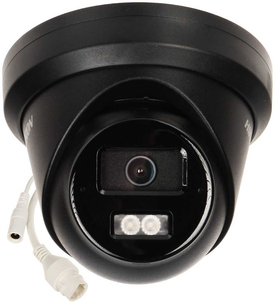 IP KAMERA DS-2CD2343G2-LI2U(2.8MM)(Juodas) Išmanusis hibridinis šviestuvas „AcuSense“ - 4 Mpx „Hikvision“
