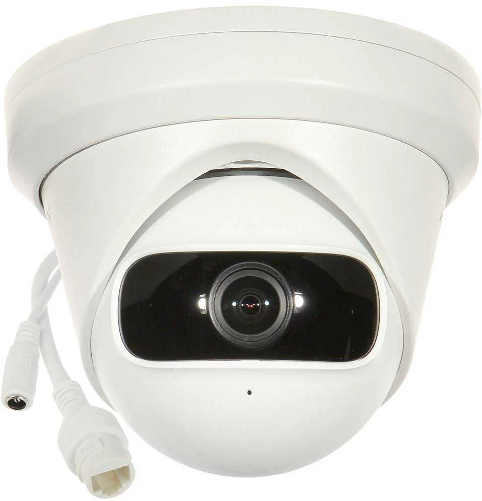 Hikvision IP kamera DS-2CD2345G0P-I F1.68 Dome, 4 MP, 1.68mm/F2.0, Maitinimas per Ethernet (PoE), H.264+, H.265+, Micro SD, maks. 256 GB