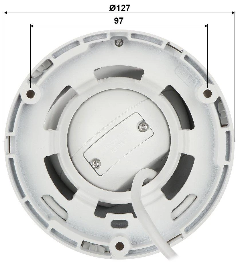 Hikvision IP kamera DS-2CD2345G0P-I F1.68 Dome, 4 MP, 1.68mm/F2.0, Maitinimas per Ethernet (PoE), H.264+, H.265+, Micro SD, maks. 256 GB