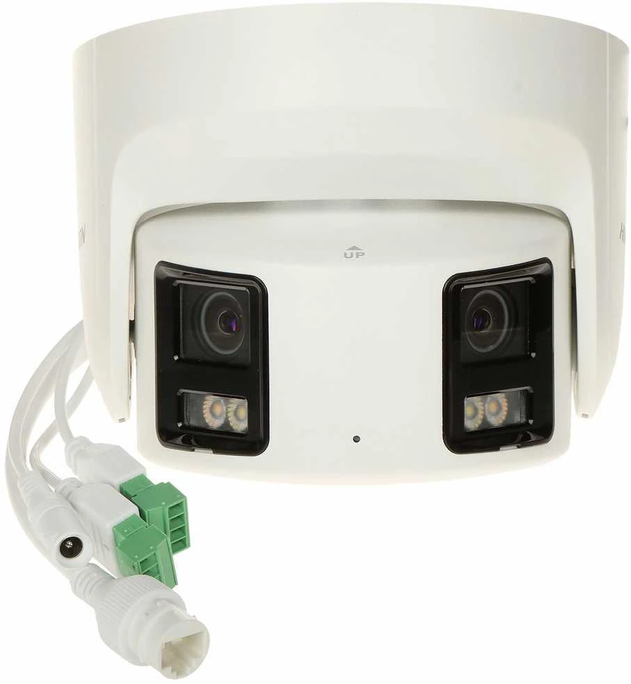 „Hikvision“ kupolinė kamera DS-2CD2387G2P-LSU/SL(C) F4 (balta, 8 MP, 30 m. LED, „ColorVu“, panoraminė 180°)