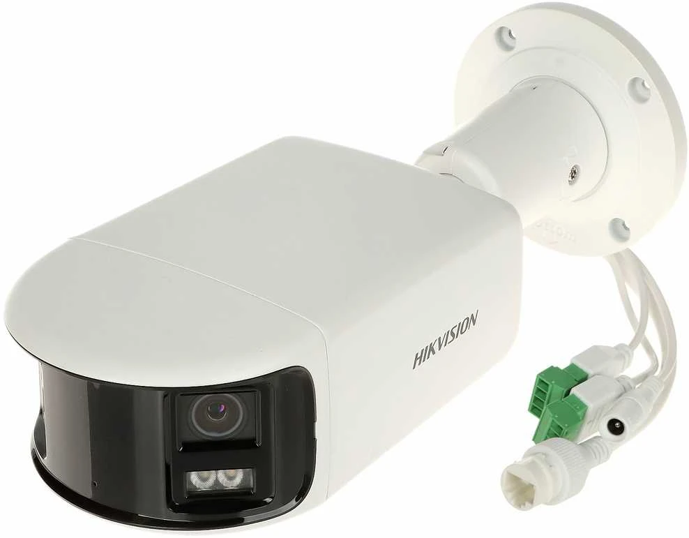 „Hikvision“ vaizdo kamera DS-2CD2T46G2P-ISU/SL(C) (balta, 4 MP, 40 m IR, „AcuSense“, panoraminė 180°)