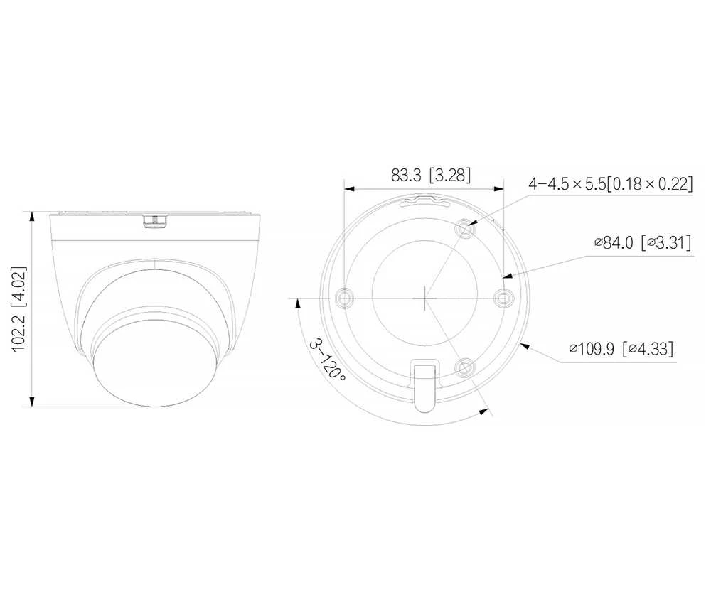 IP KAMERA IPC-HDW1539DA-SAW-IL-0280B Wi-Fi - 5 Mpx 2.8 mm DAHUA