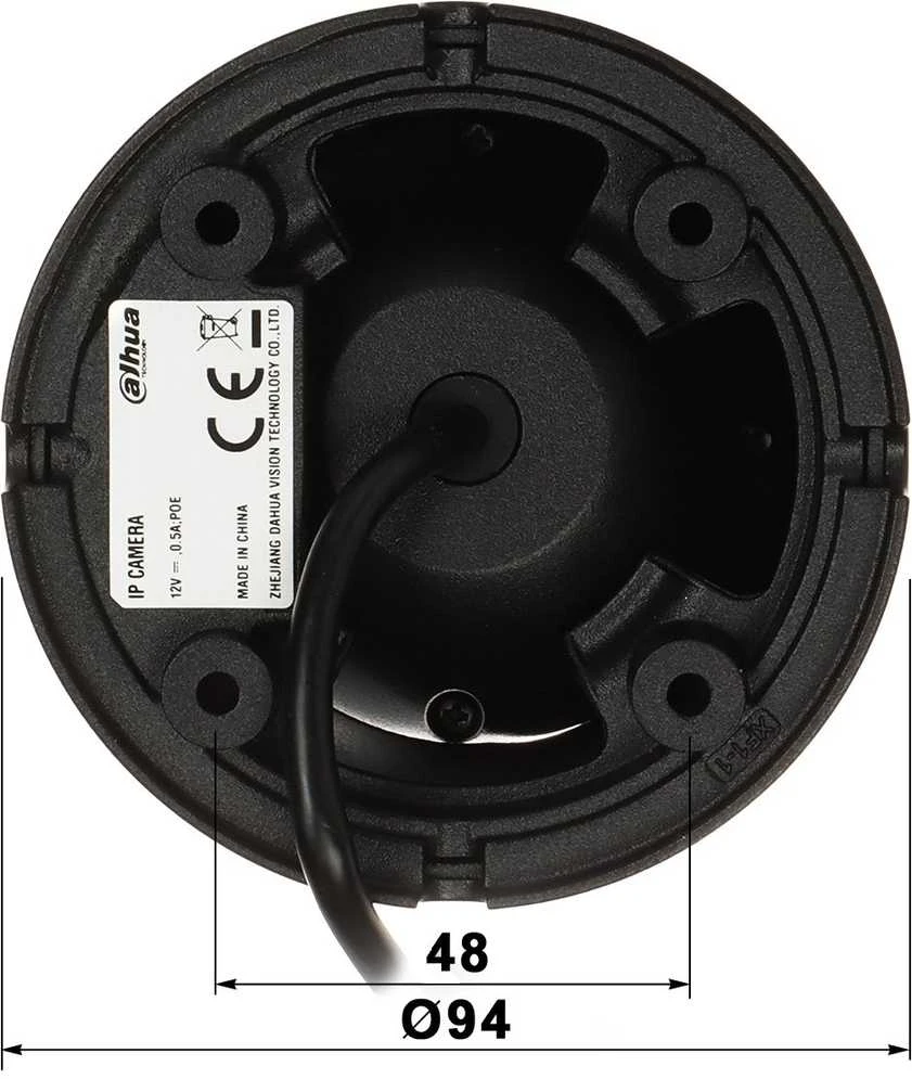 IP KAMEROS IPC-HDW1639T-A-IL-0280B-S6-Juodas Smart Dual Light - 6 Mpx 2,8 mm DAHUA