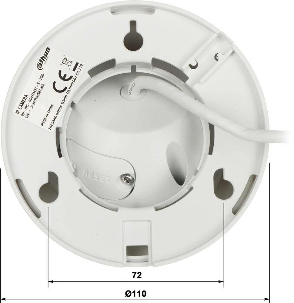IP KAMERA IPC-HDW2449T-S-LED-0280B-PRO WizSense WizColor - 4 Mpx 2.8 mm DAHUA
