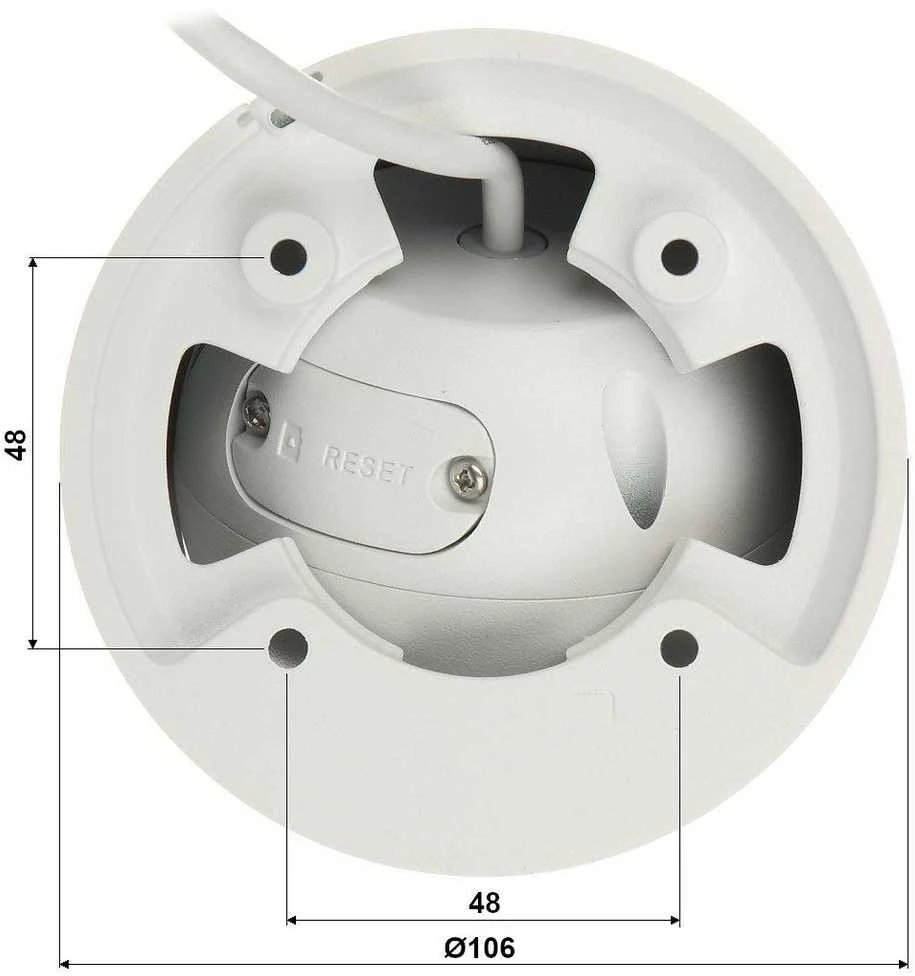 IP KAMERA IPC-HDW3842EM-S-0280B WizSense - 8.3 Mpx 4K UHD 2.8 mm DAHUA