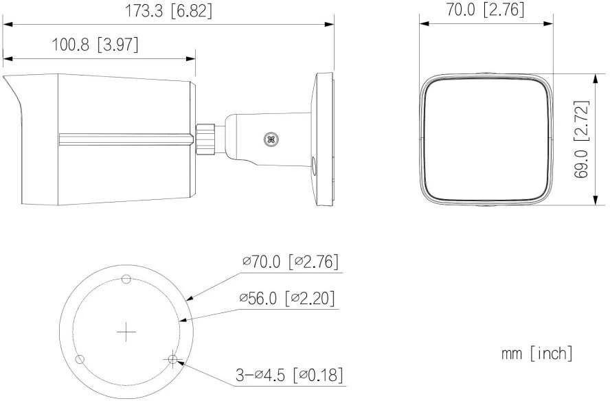 IP Kamera - Dahua 6MP Kupolas Baltas
