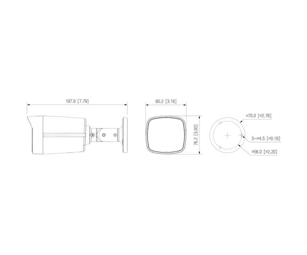 IP KAMERA IPC-HFW2849TL-S-LED-0280B-PRO WizSense WizColor - 8 Mpx 4K UHD 2.8 mm DAHUA