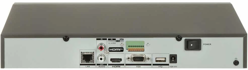Hikvision NVR DS-7608NXI-K1/Alarm4+1, AcuSense, 8 kanalai, 1 HDD iki 10TB, VGA ir HDMI išėjimai, 80 Mb/s/Iš 80 Mb/s | Hikvision