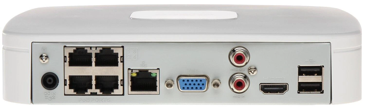IP REGISTRATORIUS NVR4104-P-EI 4 KANALAI, 4 PoE WizSense DAHUA