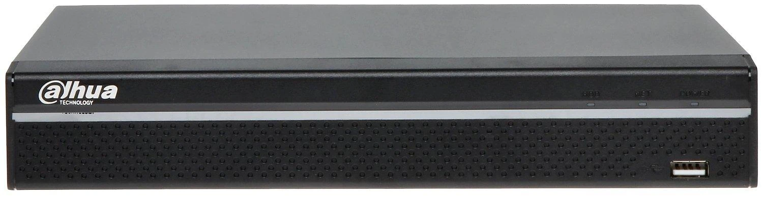 Dahua IP įrašymo įrenginys 4 kam., 4K 8MP, 1HDD, 80Mbps, H.265/H.264, IVS